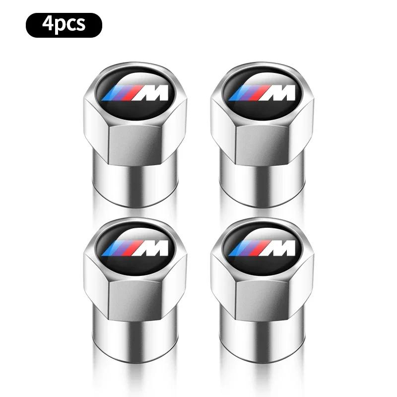 4pcs Metal Car Wheel Tire Valve Air Stem Cap Covers For BMW M M3 M5 F10 F30 F20 E28 E30 E34 E36 E39 E46 E91 Performance X1 X2 X5
