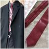 Adjustable Men Necktie Narrow Retro Cravat Classic PU Leather Tie  Shirt