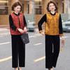 Mom's 2026 New Style Spring Autumn Velvet Tang Suit Shawl Jacket for Middle-aged Women