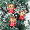 Red Vibrant And Gold Christmas Bell Hanging Ornaments For Enchanting Tree Displays