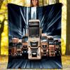 MAN LKW bedruckte Kuscheldecke—leicht,weich,warm;Vielseitige Decke für alle Jahreszeiten – perfekt als Klimadecke, Nickerchen-Decke