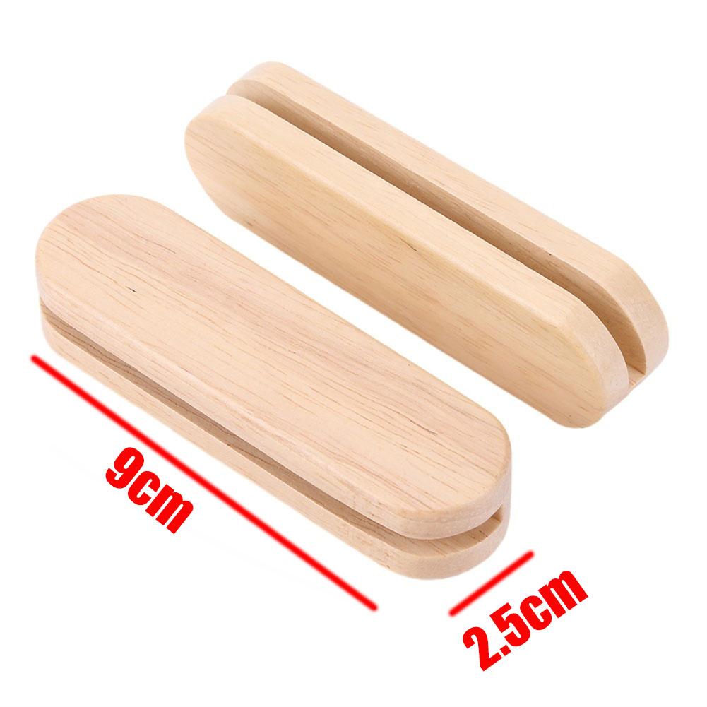 Solid Wood Pan Insulated Handle Heat Resistant 2Pcs Portable BBQ Plate Handle for Cookware Sauce Pan Sauteing Grilling Pan
