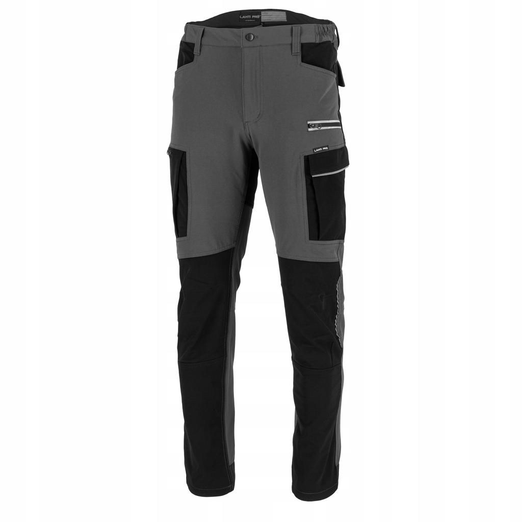Men' Long Stretch Work Trousers To The Waist Gray Lahti Pro L40554 1 Pc