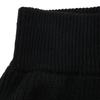LANVIN en Bleu wool blend knit Knee length skirt 38 black Waist ribbon Women Used