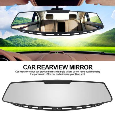 12" Car Rearview Mirrors Universal Interior Clip On Panoramic Rear View Mirror Wide Angle Rear View Mirror Convex Clear Surface
