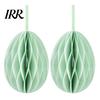 Honeycomb Wall Hanging 2 Pcs Easter Decoration 3D Paper Event Egg Ornaments for Home Classroom Decor Spring Party Supplies