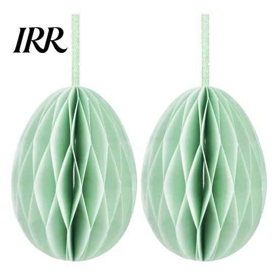 Honeycomb Wall Hanging 2 Pcs Easter Decoration 3D Paper Event Egg Ornaments for Home Classroom Decor Spring Party Supplies