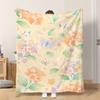1pc Flannel Blanket Butterflies Among Blossom Clusters Soft Comfortable And Warm This Nap Blanket/Sofa Blanket Is Suitable for All