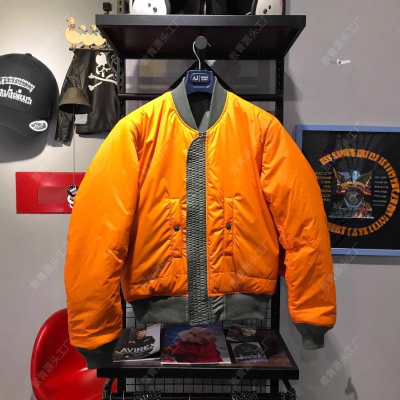 MA1 Klassische Militär-Bomberjacke aus Baumwolle - Unisex Beidseitig im Baseball-Stil für Frühling & Herbst