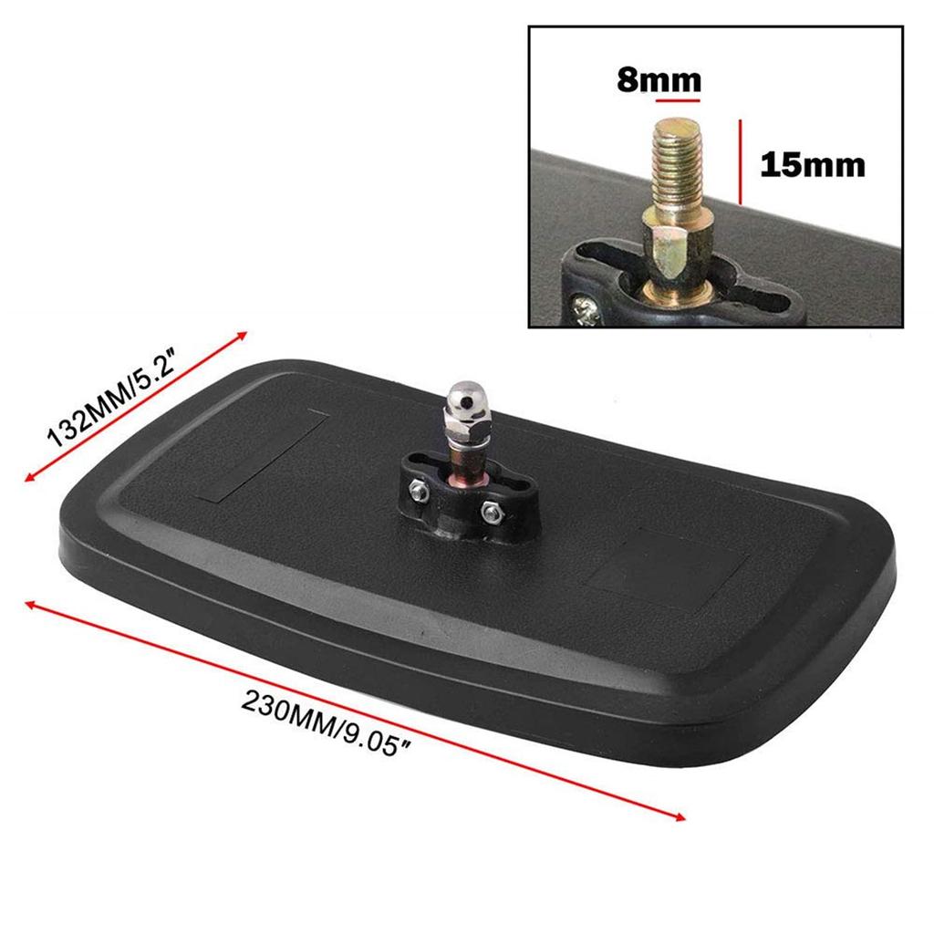 Jeyaic Universal Rearview and Side Mirrors for Large Forklifts and 230mm x Set of Easy Compatible with Heavy Agricultural Construction and Convex