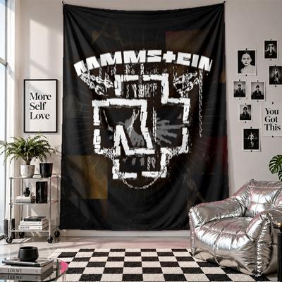 Arazzo da parete Rammstein Decorazione per la casa Tessuto da appendere a parete per camera da letto Soggiorno Sfondo