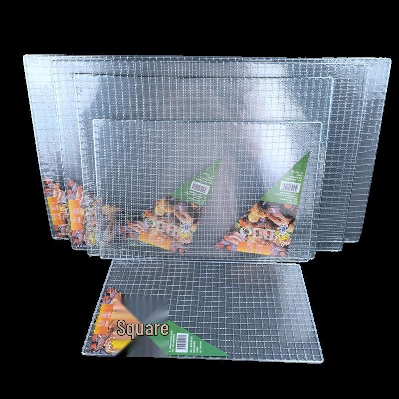 Portable Disposable BBQ Grill: Multi-Purpose Electroplated Mesh Rack