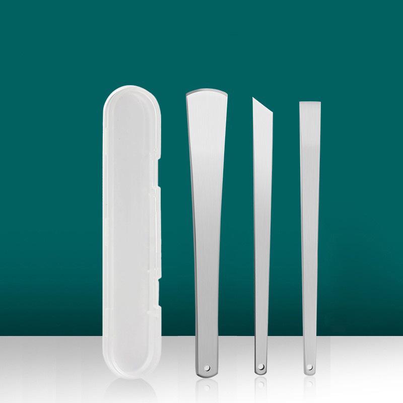 Stainless Steel Pedicure Knife Set: Dual-Headed Nail Pick with Razor, Foot File & Exfoliating Tool