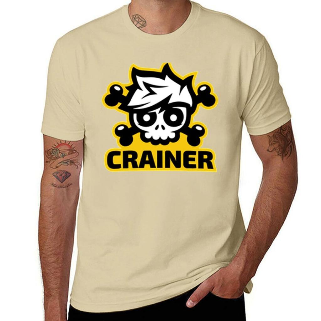 Crainer skull gamer T-Shirt anime clothes tops mens graphic t-shirts big and tall