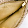 Christian Dior Logo Leather Lady Dior Wallet Chain Beige Leather Used