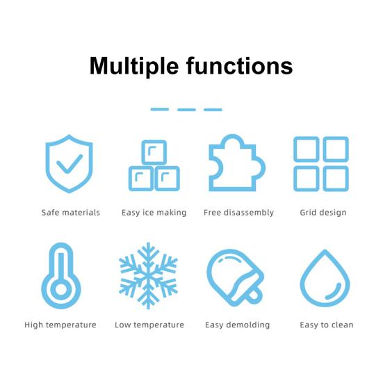 Silicone Popsicles Molds BPA-Free Easy Release Ice Pop Mold with Sticks