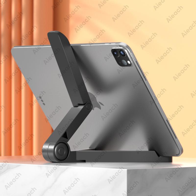 

Desktops Stand For Tablet 4.7 to 12.9 inch , Adjustable Folding Bracket Tablet Holder For iPad Samsung Mobile Phone Suppo чорний
