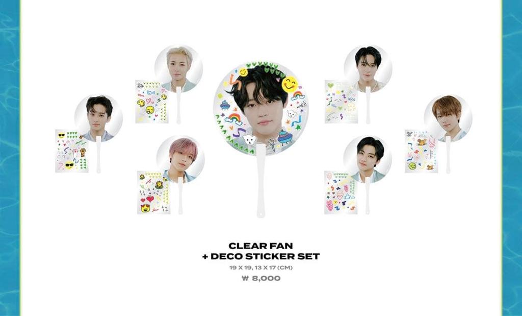 [USED] NCT DREAM Jaemin Transparent Fan with Sticker