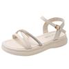 Stepping on shit flat-soled maternity sandals women's summer soft-soled non-slip sports sandals 2025 new fashion outer wear skirt