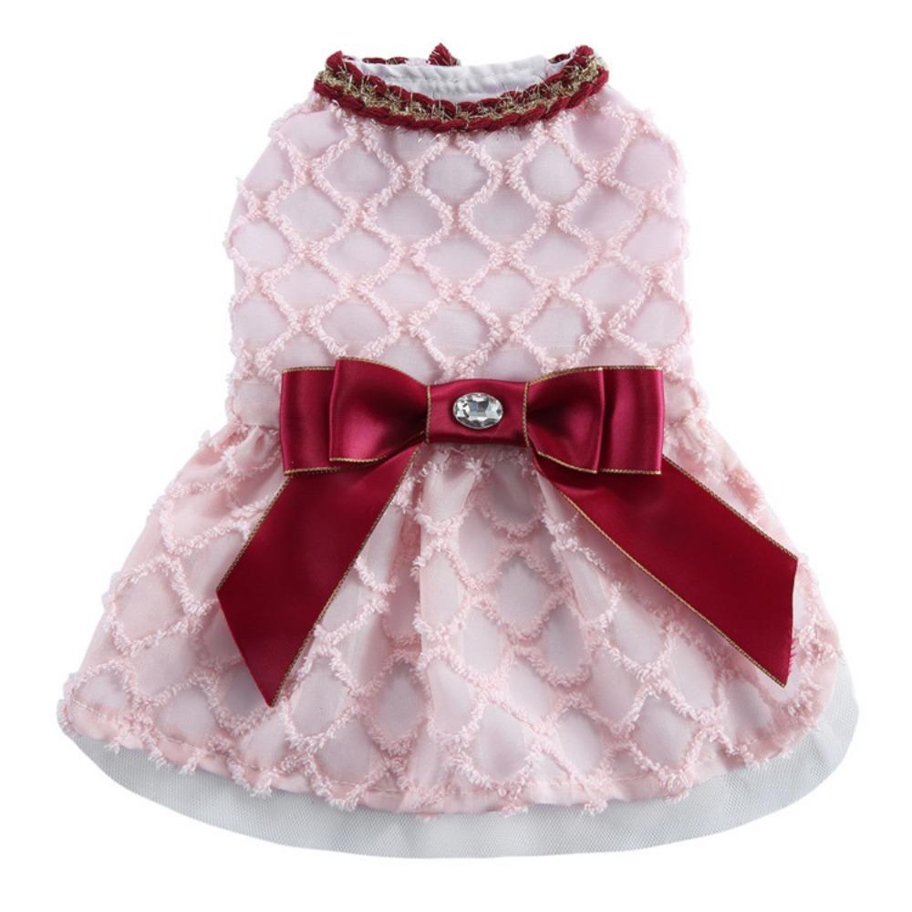 25 Years Old New Sweetheart Princess Dress Cross-border Pet Teddy Dog Cat Bow Gauze Dress Evening Dress