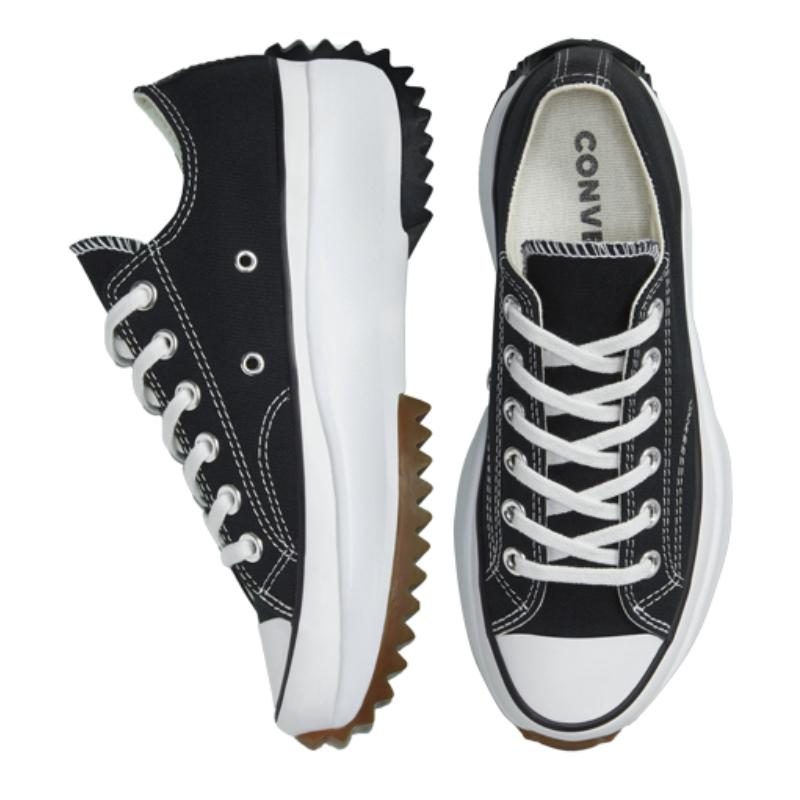 Converse נעלי אספדריל Run Star Hike, אצבע עגולה, שרוכים, נמוכות, יוניסקס, שחור