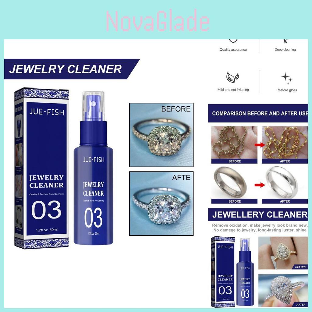 Jue Fish Jewelry Cleaner Multi-purpose Solution For Diamonds Necklaces And Gold Shine