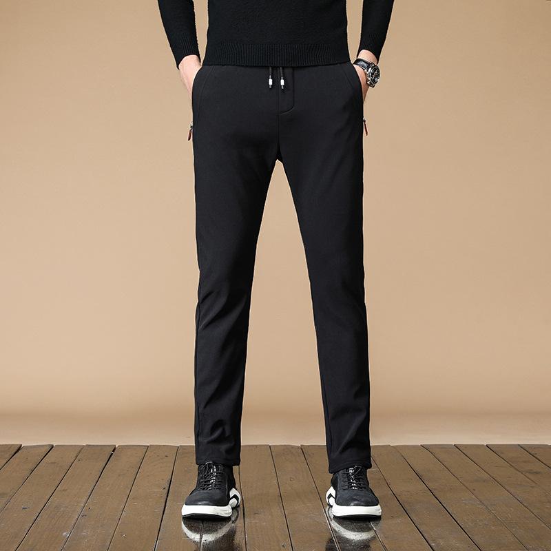 Ice-Silk Casual Trousers for Men Summer Lightweight Quick-Dry Sports Harem Pants Loose-Fit Men's Long Trousers