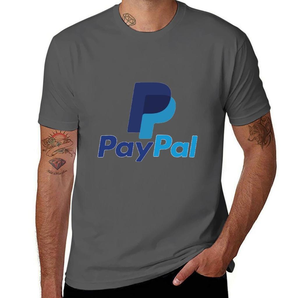 PayPal Logo Design TShirt Basic Simple Design Short Sleeve Shirt