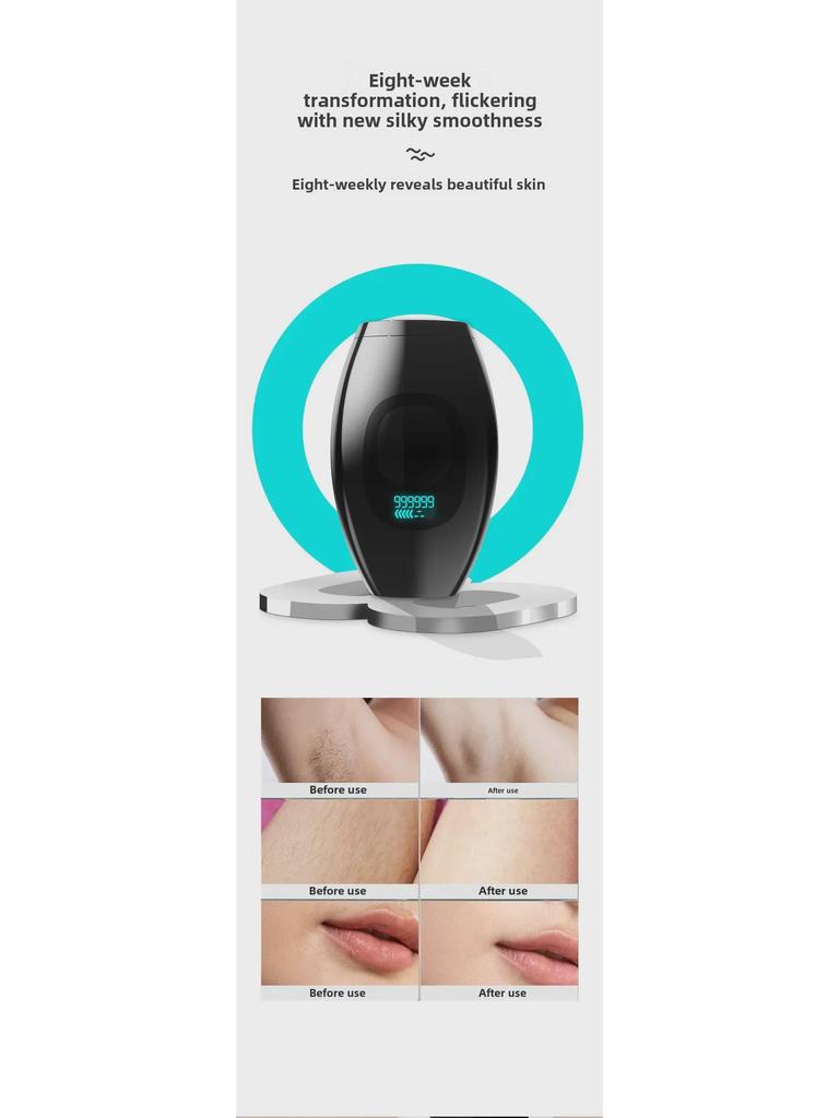2022 Upgraded IPL Handheld Hair Removal Device with Quartz Tube, Full Body Shaver Compatibility