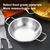 Stainless Steel Dry Pot Instant Noodle Lamian Noodles Pot Seafood Golden Noodle Pot Small Soup Pot Instant Noodles Two Ear Pot