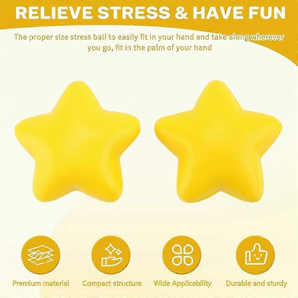 30Pcs Star Stress Ball Bulk Stress Relief Balls Mini Foam Stress Ball