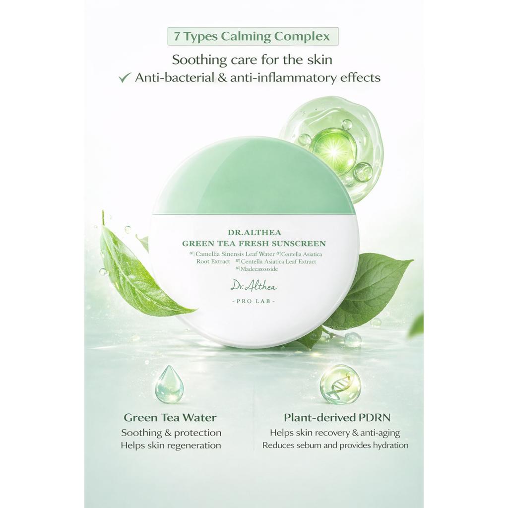 DR. Althea Grüner Tee Frische Sonnencreme LSF50+ PA++++ (45ml)