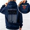Bon Jovi Forever Tour Mikina Oboustranná Datumy Koncertů Mikina Pánská Dámská Streetwear Oversized Fleecová Teplá Mikina Tepláková souprava Dámské Pánské Oblečení
