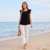 Damenmode Sexy Kuhdruck Damen Crop Ärmelloses Westentop