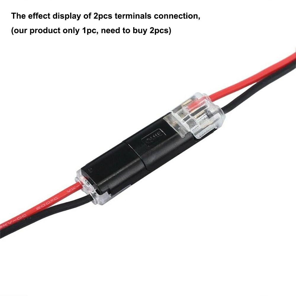 With Locking Buckle Quick Terminal Block 2Pin Wire Connector Small Wiring Connector Electrical