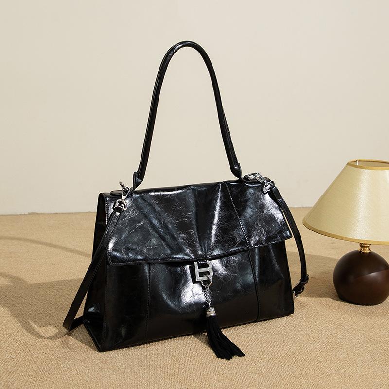 

Женская сумка на одно плечо 2025 Новая сумка-тоут Rodeo Модная и простая сумка для поездок на работу Высококлассная женская сумка большой вместимости