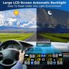 RV Tire Pressure Monitoring System -TPMS Tire Pressure Monitor With 6 Sensors,M12-3 TPMS Solar Charge & USB Color LCD Display, 0-9.9BAR/144PSI Range,