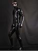 M-4Xl Laser Shiny Faux Pu Leather Bodysuit Wet Look Pvc Catsuit Mens Cosplay Zentai Outfit Tight Leotard Conjoined Jumpsuit Body