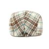 Spring Summer Plaid Beret Women British Peaked Cap Retro Progressive Cap Men Paintsman Cap