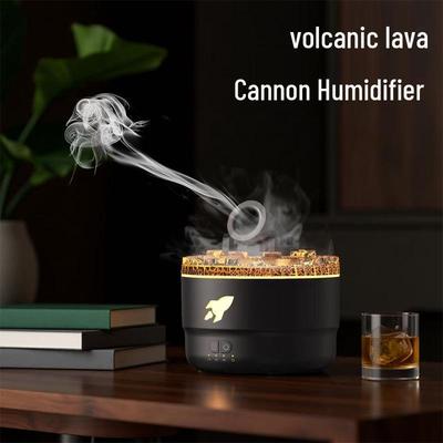 2024 Aroma Diffuser & Humidifier with Colorful Flame Simulation and Smoke Rings