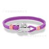 Stainless Steel Adjustable Mini Horseshoe Buckle Men'S Captain Rope Bracelet Couple Anchor