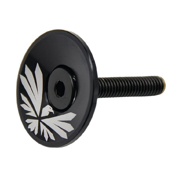 Bike Fork Tube Cover Bicycles Headset Top Caps Aluminum Alloy Bicycles Stem Top Caps Bicycles Part Easy to Install чёрный