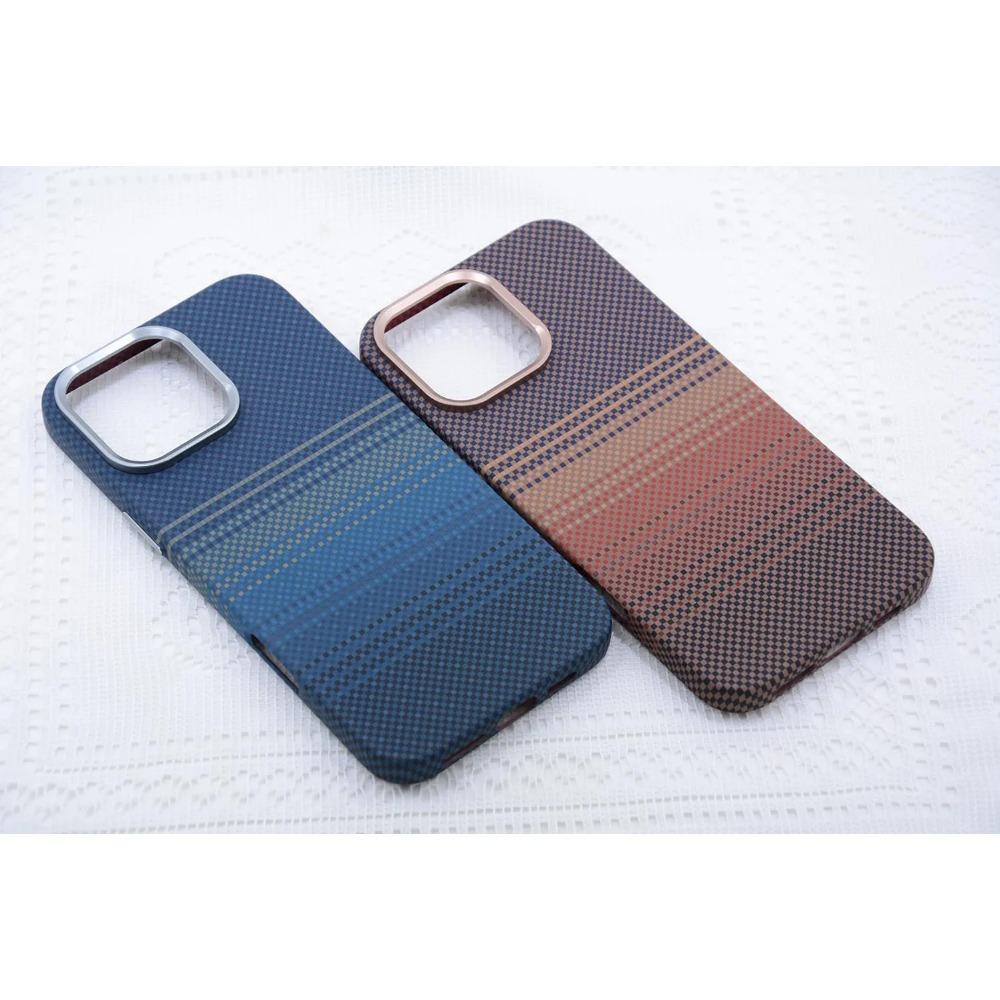 For Magsafe Magnets Case for IPhone 16 17 Pro Max 15 Carbon Relief Charging Alloy Lens Camera Bumper Hard Phone Cover Thin