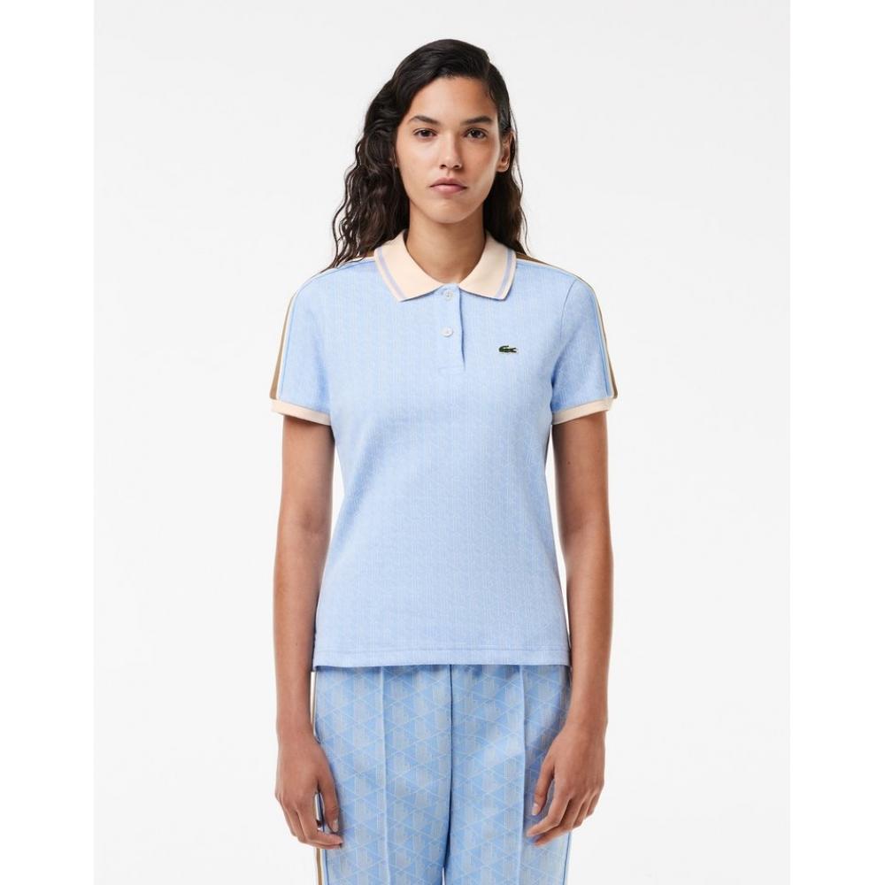 

LacoSte Women S Monogram Polo Shirt Df0849 54g Wb5 034