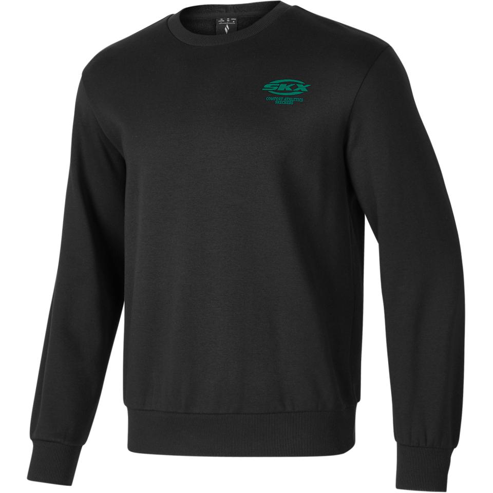 Skechers Comfortable Soft Long Sleeve Sweatshirt Unisex sweatshirt Black P424U031-0018 XS