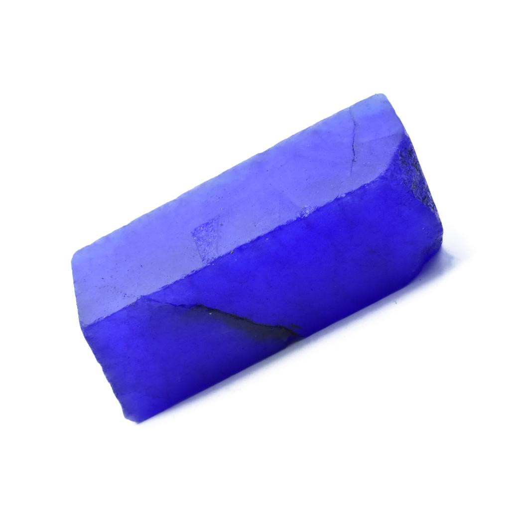 Dyed Blue Sapphire 178ct Rough Certified Loose Gemstone