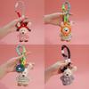 Plush Bear Keychain With Polyester Fiber Soft Toy For Bag Decoration And Gift