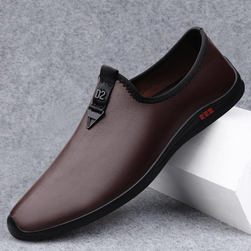 Fashion Fashion Genuine Leather Men's Casual Shoes Luxury Brand Formal Men Loafers Moccasins Italian Breathable Slip on Male Boat Shoes