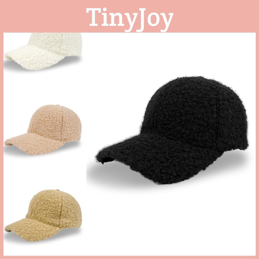 Color Plush Solid Baseball Cap Warm Winter Outdoor Hat Fashion Breathable Gift