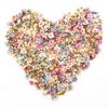 100 Pcs Multi-color Daisy Flower-head Colorful Mini Artificial Silk Flowers Wreath Parts For Diy Crafts Scrapbooking Home Wedding Decor